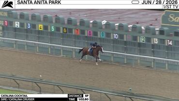Catalina Cocktail Worked 5 Furlongs in 1:02.60 at Santa Anita Park on June 28th, 2026