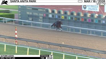 Autumn Leaves worked 5 Furlongs in 1:01.20 at Santa Anita Park on March 16th, 2026