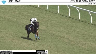 Balnikhov Worked 5 Furlongs in 1:05.00 at Del Mar on August 9th, 2026