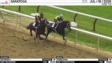 Big Frosty (Outside) and Legislation Worked 4 Furlongs in 50.55 at Saratoga on July 18th, 2026
