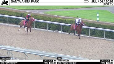 Tuddy (Chestnut) and Mary McGee Worked 5 Furlongs at Santa Anita Park on July 1st, 2026