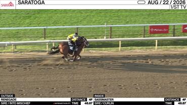 Renegade (Outside) and Sassmaster Worked 4 Furlongs in 48.87 at Saratoga on August 22nd, 2026