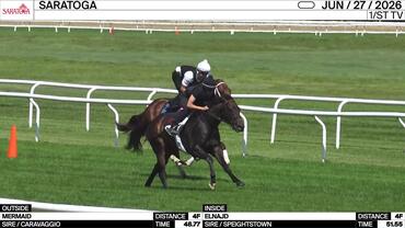 Mermaid (Outside) and Elnajd Worked 4 Furlongs at Saratoga on June 27th, 2026