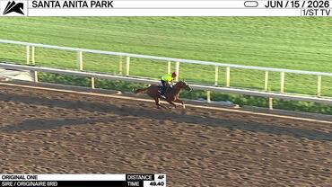 Original One Worked 4 Furlongs in 49.40 at Santa Anita Park on June 15th, 2026