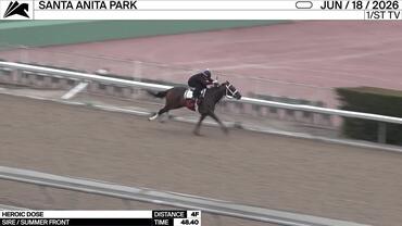 Heroic Dose Worked 4 Furlongs in 48.40 at Santa Anita Park on June 18th, 2026
