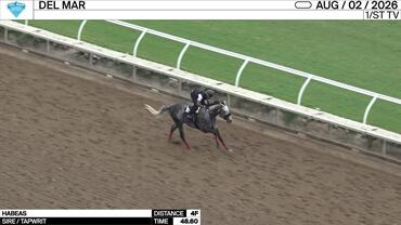 Habeas Worked 4 Furlongs in 48.60 at Del Mar on August 2nd, 2026