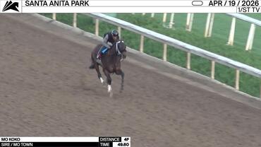 Mo Koko Worked 4 Furlongs in 49.60 at Santa Anita Park on April 19th, 2026