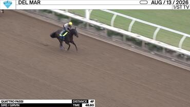 Quattro Passi Worked 4 Furlongs in 48.80 at Del Mar on August 13th, 2026