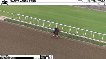 Miss Kona Worked 4 Furlongs in 51.40 at Santa Anita Park on June 29th, 2026