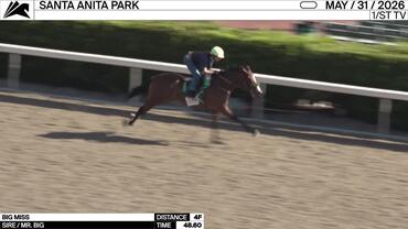 Big Miss Worked 4 Furlongs in 48.60 at Santa Anita Park on May 31st, 2026