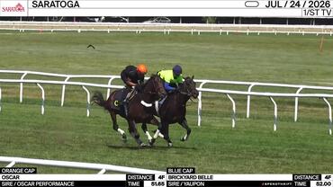 Oscar (Orange Cap) and Brickyard Belle Worked 4 Furlongs at Saratoga on July 24th, 2026