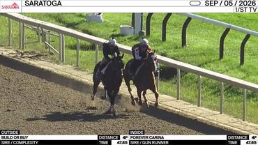 Build Or Buy (Outside) and Forever Carina Worked 4 Furlongs in 47.85 at Saratoga on September 5th, 2026