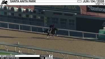 Not A Sinner Worked 5 Furlongs in 1:00.00 at Santa Anita Park on June 4th, 2026