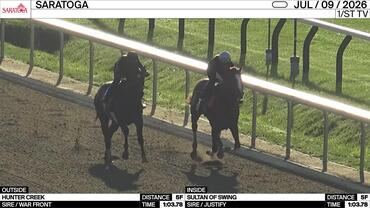 Hunter Creek (Outside) and Sultan of Swing Worked 5 Furlongs in 1:03.78 at Saratoga on July 9th, 2026