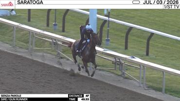 Senza Parole Worked 4 Furlongs in 49.33 at Saratoga on July 3rd, 2026