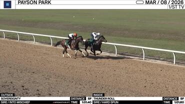 Sovereignty (Outside) and Thunder Roll Worked 5 Furlongs at Payson Park on March 8th, 2026