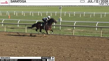 Resilience  Worked 5 Furlongs in 1:01.30 at Saratoga on July 12th, 2026