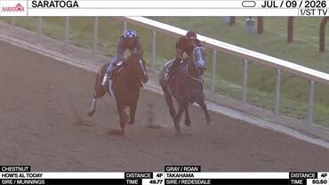 How's Al Today (Chestnut) and Takahama Worked 4 Furlongs at Saratoga on July 9th, 2026