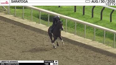 Liberty's Advance Worked 4 Furlongs in 48.74 at Saratoga on August 30th, 2026