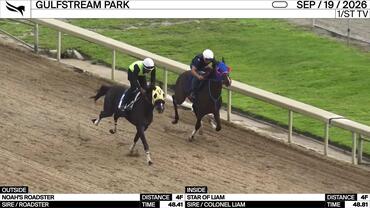 Noah's Roadster (Outside) and Star of Liam Worked 4 Furlongs at Gulfstream Park on September 19th, 2026