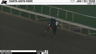 Doo Wop Don Worked 4 Furlongs in 51.00 at Santa Anita Park on January 22nd, 2026