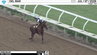 Dorie Miller Worked 4 Furlongs in 52.40 at Del Mar on July 27th, 2026