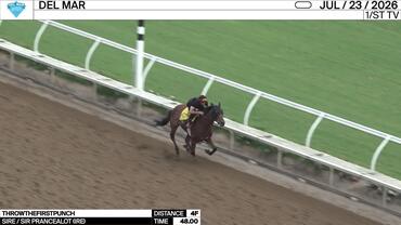Throwthefirstpunch Worked 4 Furlongs in 48.00 at Del Mar on July 23rd, 2026