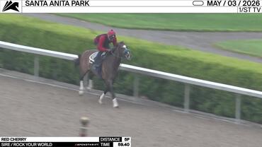 Red Cherry Worked 5 Furlongs in 59.40 at Santa Anita Park on May 3rd, 2026