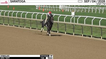 Stimulate Worked 5 Furlongs in 59.60 at Saratoga on September 4th, 2026