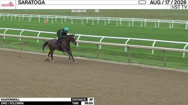 Kaaterskill Worked 3 Furlongs in 36.00 at Saratoga on August 17th, 2026