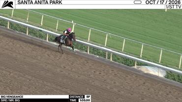 Big Vengeance Worked 5 Furlongs in 1:03.00 at Santa Anita Park on October 17th, 2026