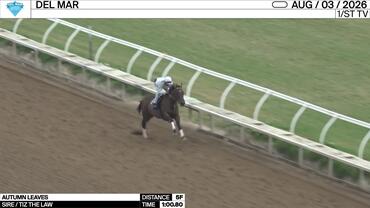 Autumn Leaves Worked 5 Furlongs in 1:00.80 at Del Mar on August 3rd, 2026