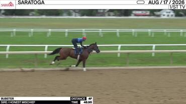 Bubster Worked 4 Furlongs in 48.95 at Saratoga on August 17th, 2026