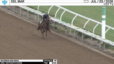 Bourbon and Spice Worked 4 Furlongs in 47.40 at Del Mar on July 23rd, 2026