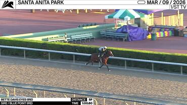 Bette Davis Eyes Worked 5 Furlongs in 1:00.60 at Santa Anita Park on March 9th, 2026
