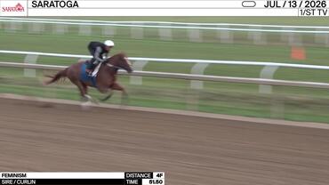 Feminism Worked 4 Furlongs in 51.50 at Saratoga on July 13th, 2026