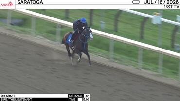 Dr. Kraft Worked 4 Furlongs in 52.10 at Saratoga on July 16th, 2026