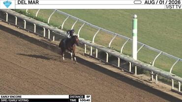 Early Encore Worked 5 Furlongs in 1:00.40 at Del Mar on August 1st, 2026