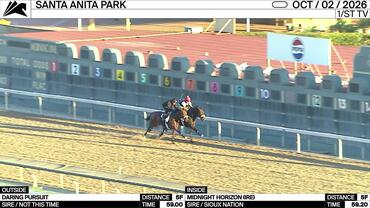 Daring Pursuit (Outside) and Midnight Horizon Worked 5 Furlongs at Santa Anita Park on October 2nd, 2026