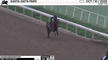 Phosphorescence Worked 5 Furlongs in 1:00.20 at Santa Anita Park on October 10th, 2026