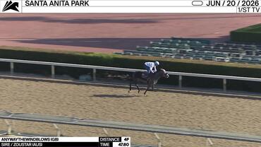Anywaythewindblows Worked 4 Furlongs in 47.60 at Santa Anita Park on June 20th, 2026