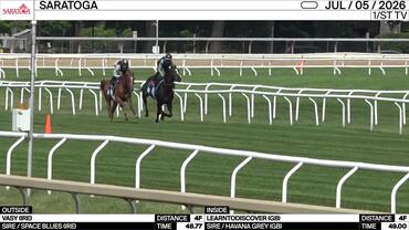 Vasy (Outside) and Learntodiscover Worked 4 Furlongs at Saratoga on July 5th, 2026