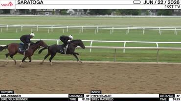 Gold Runner (Outside) and Hyperscaler Worked 4 Furlongs in 51.23 at Saratoga on June 22nd, 2026