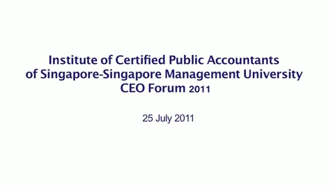 Thumbnail for entry 2011 SMU CEO Forum