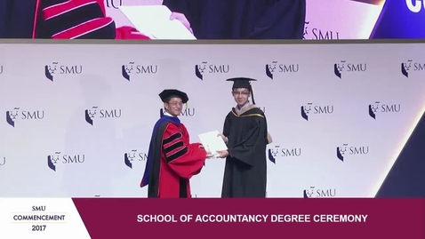 Thumbnail for entry SMU Commencement 2017 - School of Accountancy Undergraduate Ceremony