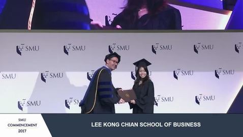 Thumbnail for entry SMU Commencement 2017 - Lee Kong Chian School of Business Undergraduate Ceremony 3