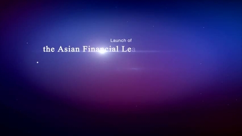 Thumbnail for entry Launch of The Asian Fiancial Leaders Programme