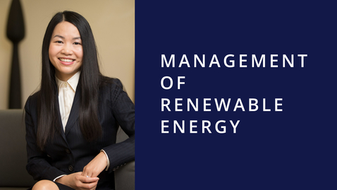 Thumbnail for entry Management of Renewable Energy