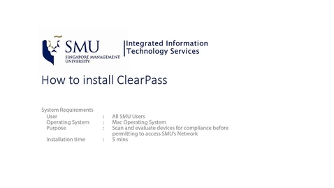 Thumbnail for ClearPass for Macintosh