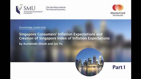 Thumbnail for Master Card Singapore Index of Inflation Expectations (SInDEx) (Part 1)